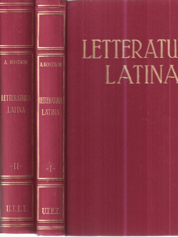 Storia della Letteratura Latina. 2 voll: 1. La Repubblica. 2. …