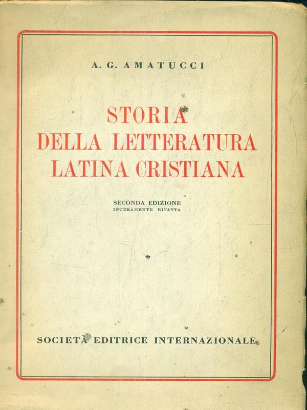 storia della letteratura latina cristiana