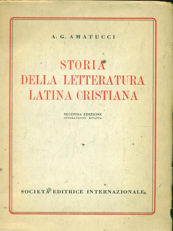storia della letteratura latina cristiana