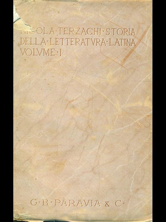 Storia della letteratura latina vol. 1