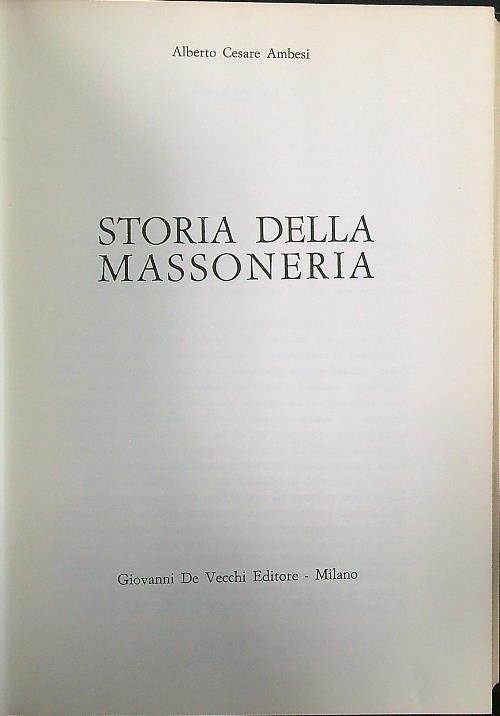 Storia della massoneria