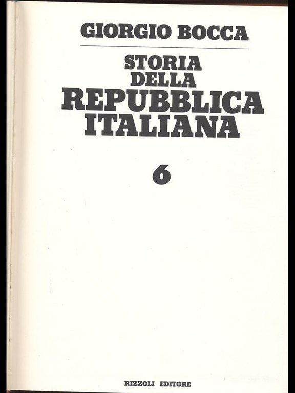 Storia della Repubblica Italiana