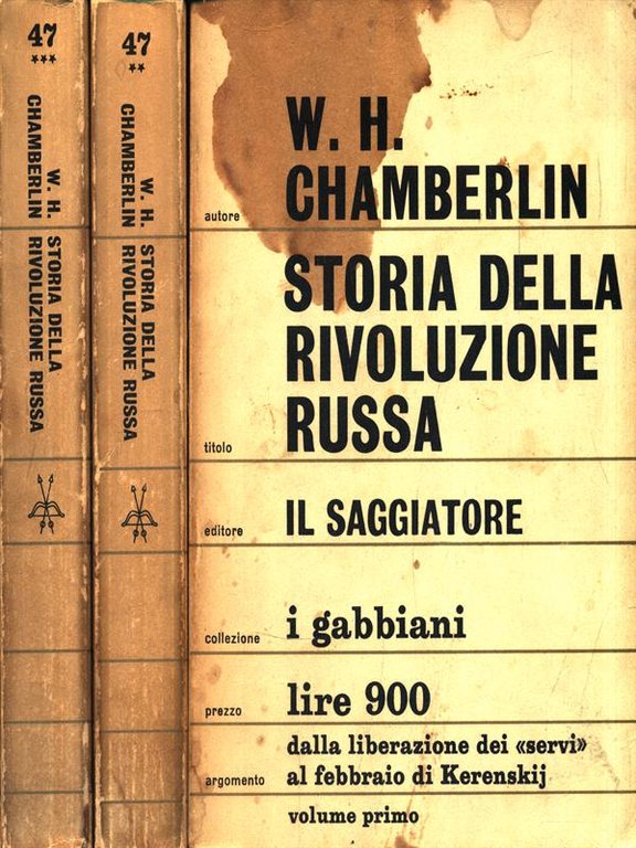 Storia della Rivoluzione Russa. 3 Volumi