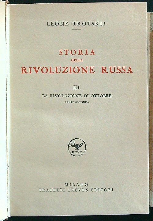 Storia della rivoluzione russa vol. III