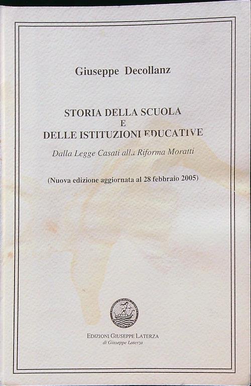 Storia della scuola e delle istituzioni educative