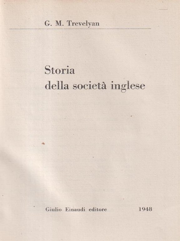 Storia della societa' inglese
