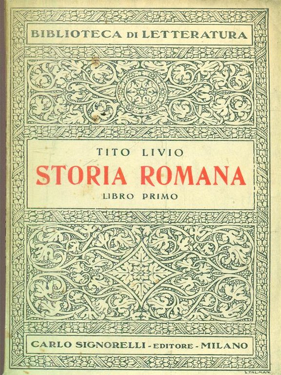 Storia romana. Libro primo