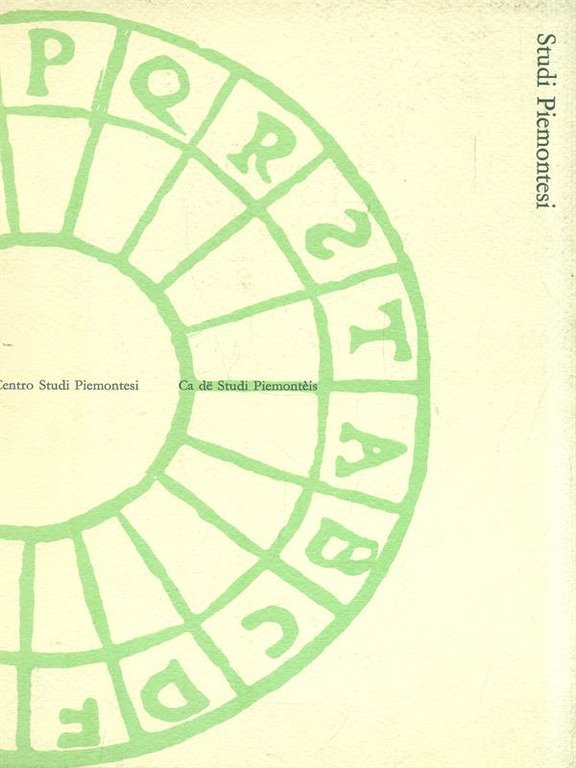 Studi Piemontesi Marzo 1972, Vol. I fasc. I