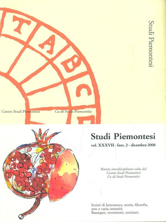 Studi Piemontesi Vol. XXXVII - 2 - 2008