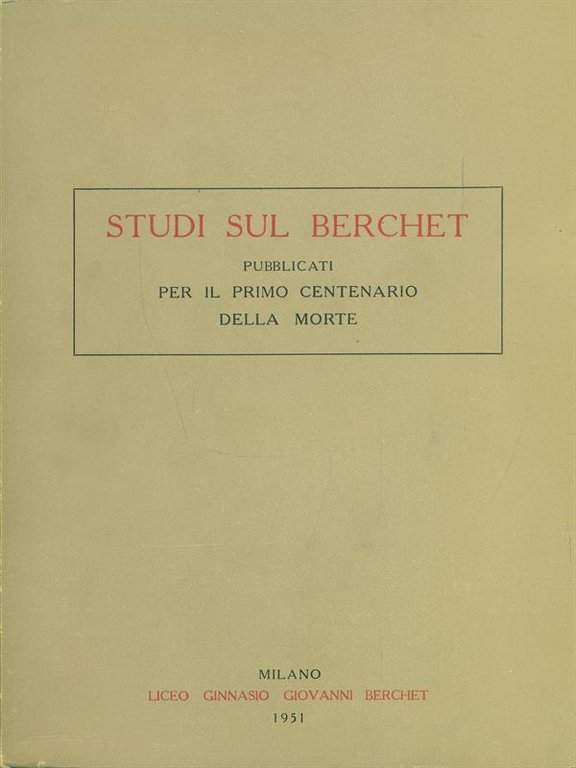 Studi sul Berchet