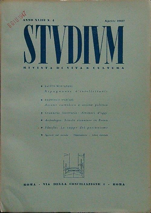 Studium n.4 aprile 1947