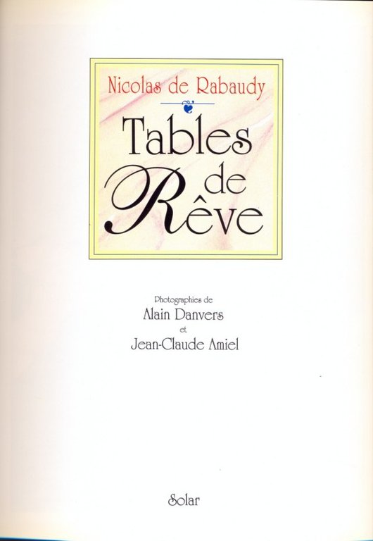 Tables de reve