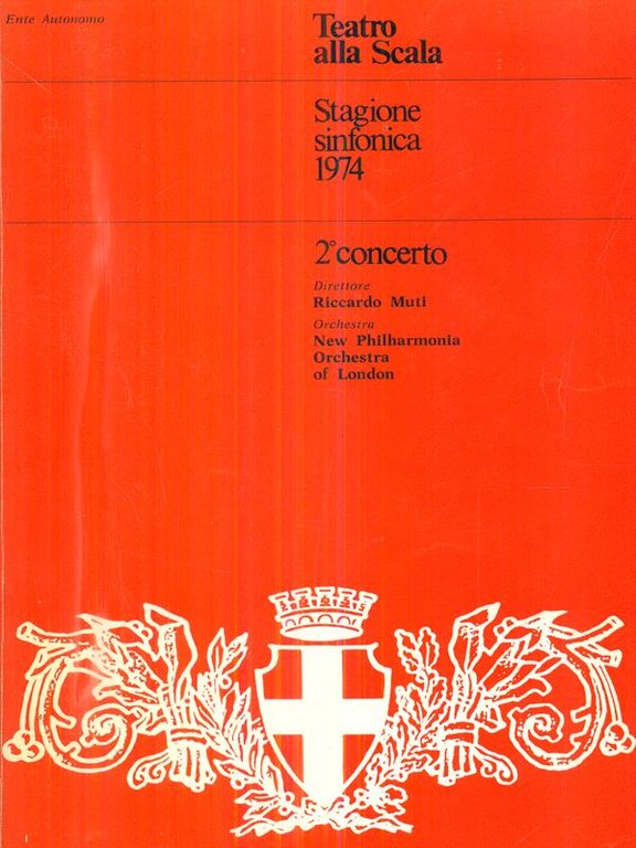 Teatro alla Scala - Stagione sinfonica 1974 / 2 concerto