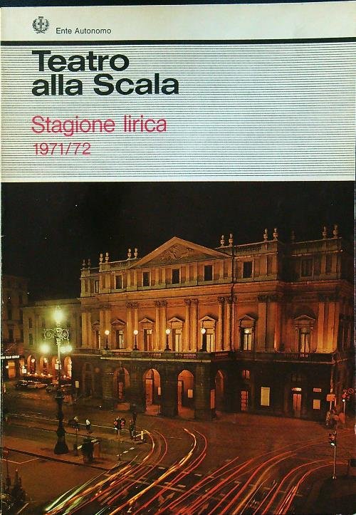 Teatro alla Scala stagione lirica 1971/72 Madama Butterfly
