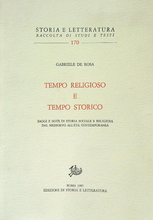 Tempo religioso e tempo storico