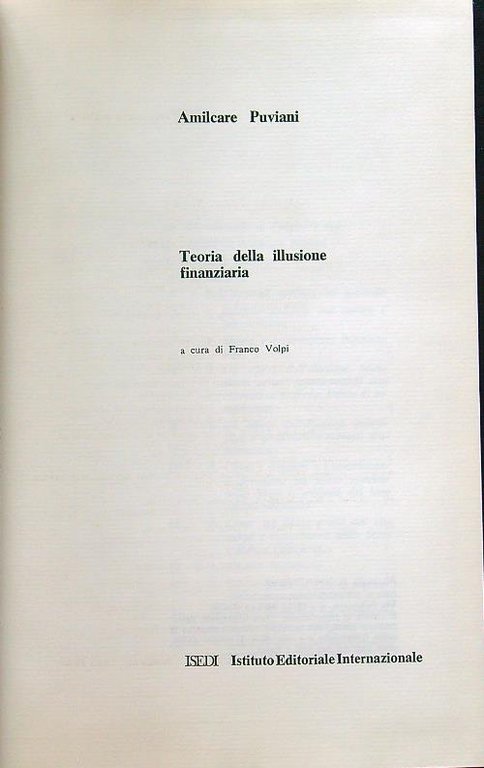 Teoria della illusione finanziaria