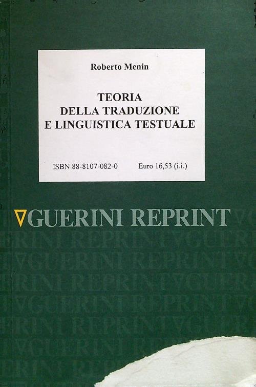 Teoria della traduzione e linguistica testuale