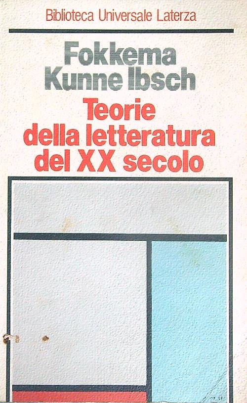 Teorie della letteratura del XX secolo