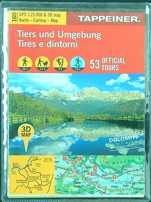 Tires e dintorni. Cartina topografica