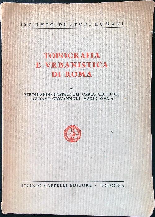 Topografia e urbanistica di Roma