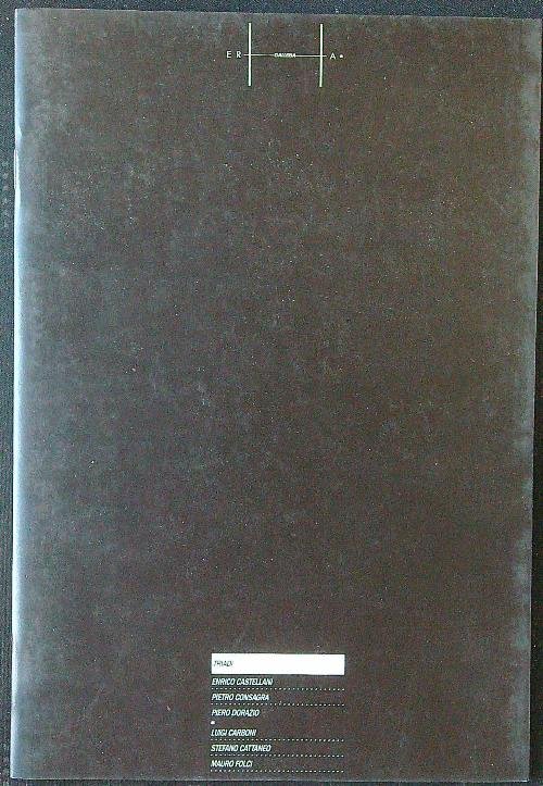 Triadi. Castellani - Consagra - Dorazio - Carboni - Cattaneo …