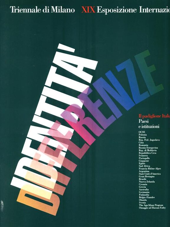 Triennale di Milano. XIX Esposizione Internazionale - Il padiglione Italia
