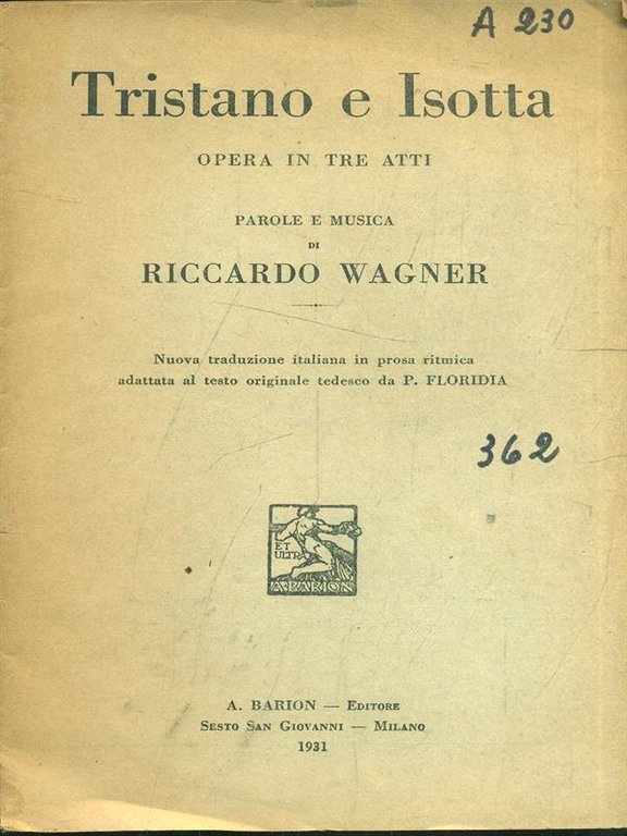 Tristano e Isotta