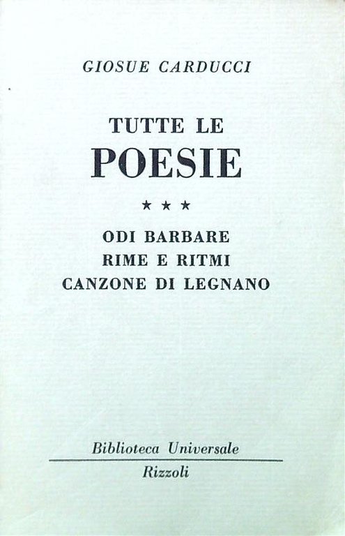 Tutte le poesie. Volume 3