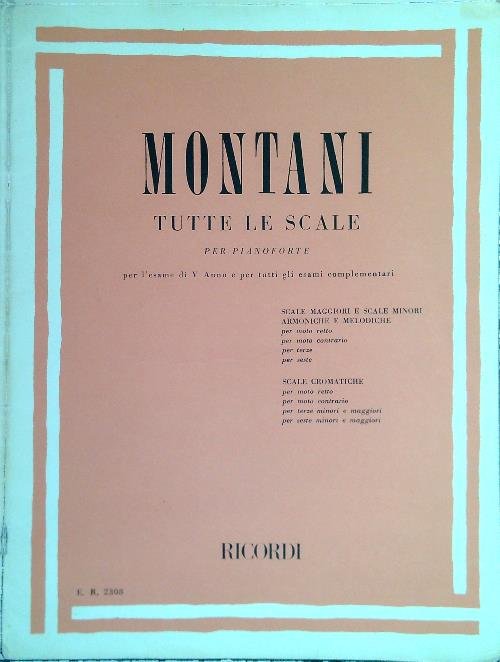Tutte le scale per pianoforte