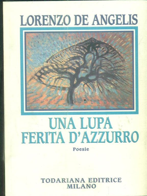 Una lupa ferita d'azzurro