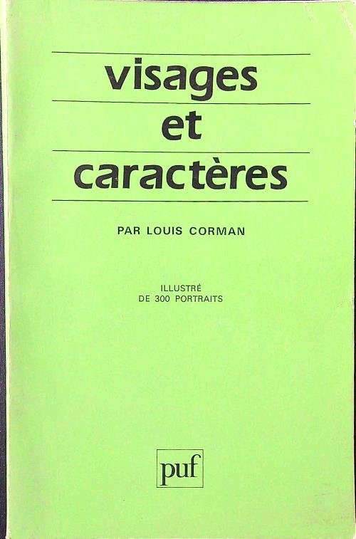 Visages et caracteeres: La science morphopsychologique