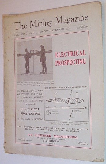 The Mining Magazine Vol. XXXI. No. 6 December 1924