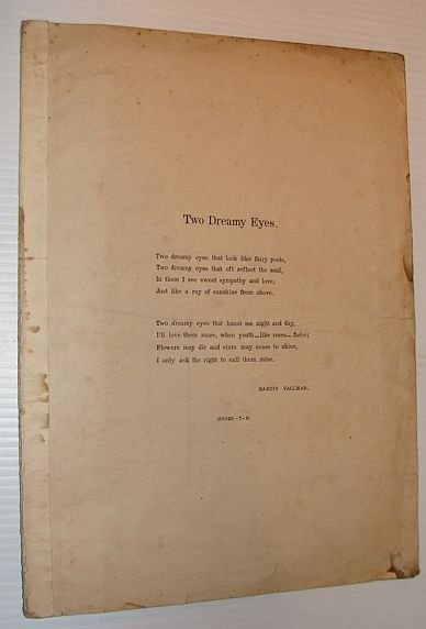 Two Dreamy Eyes: Sheet Music