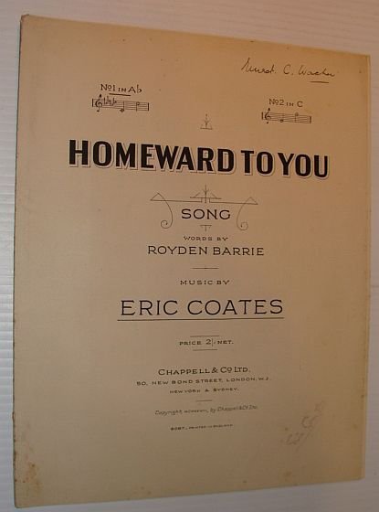 Homeward to You: Sheet Music