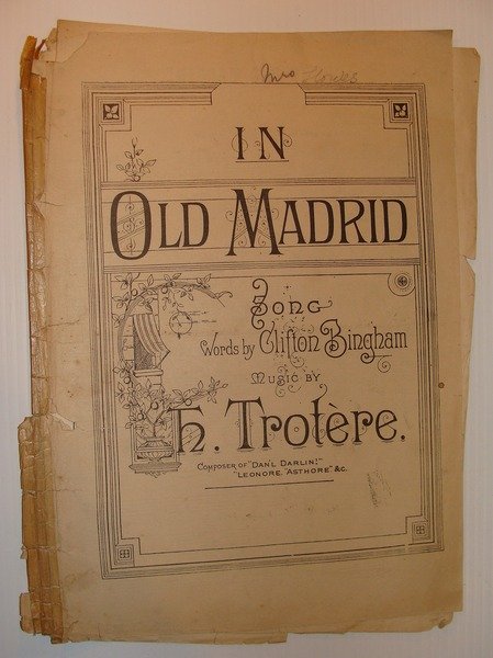 In Old Madrid: Sheet Music