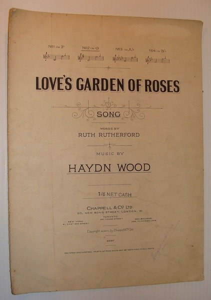 Love's Garden of Roses: Sheet Music for Voice and Piano