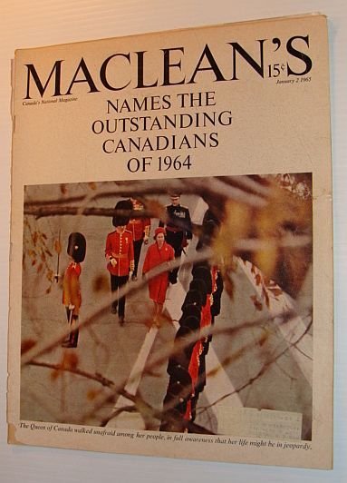 Maclean's Magazine, January 2, 1965 *THE OUTSTANDING CANADIANS OF 1964*