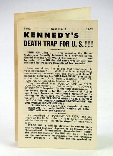 Kennedy's (JFK's) Death Trap for U.S. (United States): Tract No. …