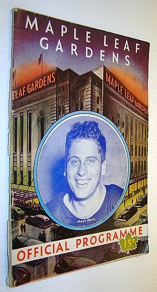 Maple Leaf Gardens Official Programme, December 30, 1944, Toronto Maple …