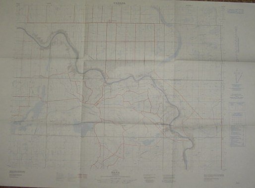 Map of Hays Alberta, West of Fourth Meridian, Scale 1:50,000 | Immagine principale