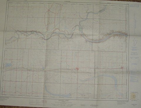 Map of Grassy Lake, Alberta, West of Fourth Meridian, Scale …