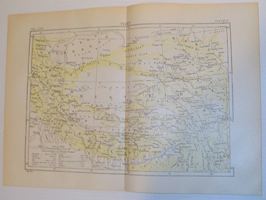 Map of Tibet - Circa 1902