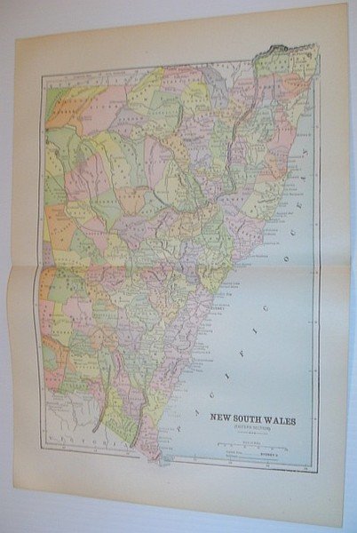 Colour Map of New South Wales (Eastern Section) - Circa …