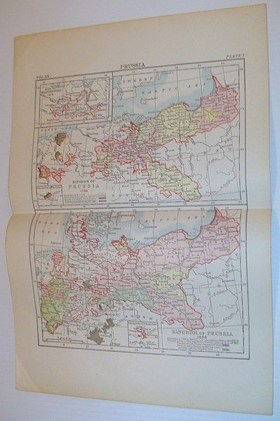 Two Maps of the Kingdom of Prussia: 1786 and 1866