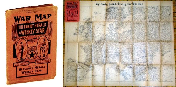 [WWI] War Map Issued By The Family Herald & Weekly …