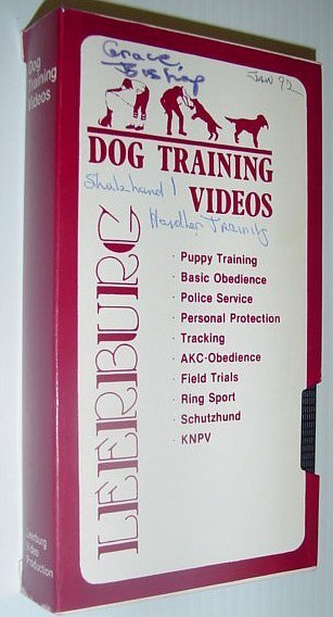 Leeburg Dog Training Video: Schutzhund I Handler Training - VHS …