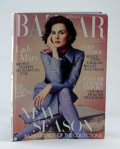 Harper's Bazaar (U.K.), August 2013 - Michelle Dockery Cover Photo