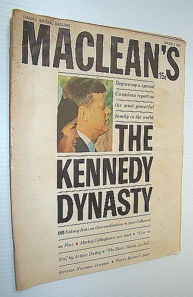 Maclean's Magazine, January 5, 1963 *THE KENNEDY DYNASTY*