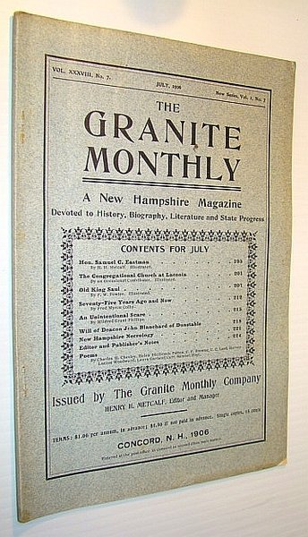 The Granite Monthly - A New Hampshire Magazine Devoted to …