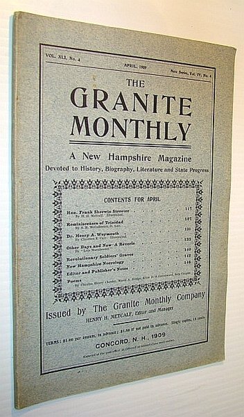 The Granite Monthly - A New Hampshire Magazine Devoted to …